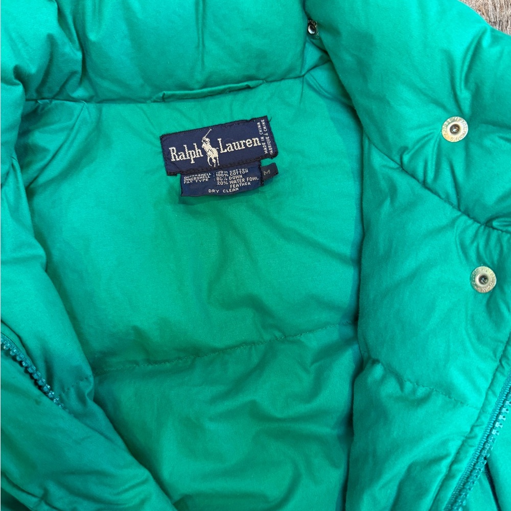 Vintage 1980s Ralph Lauren Down Puffer Jacket – Quiet Luxury – unisex